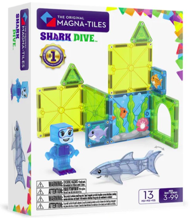 Magna-Tiles® Shark Dive 13 Piece Set