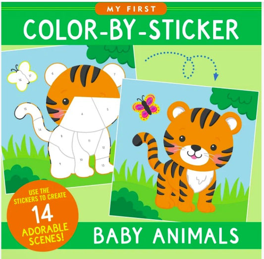 My First Color-by-Sticker Book - Baby Animals