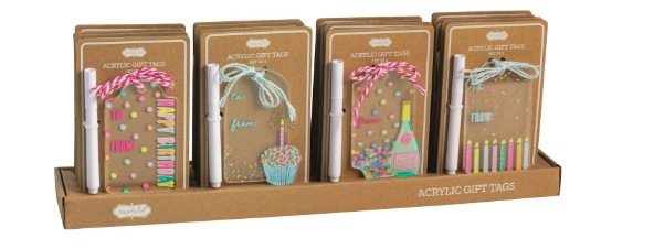 Acrylic Birthday Tag Sets