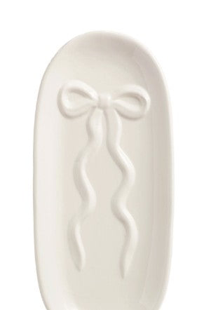 White Bow Everything Tray