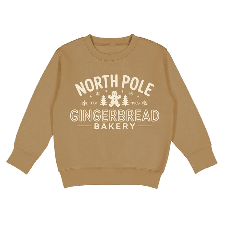 North Pole Gingerbread Christmas Sweatshirt