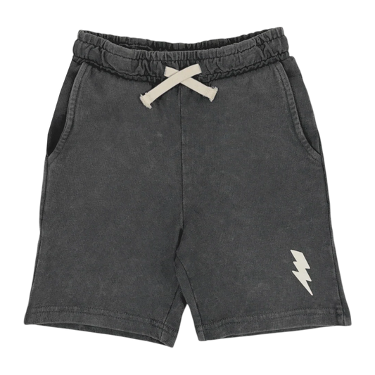 Bolt Sweat Shorts in Mineral Black