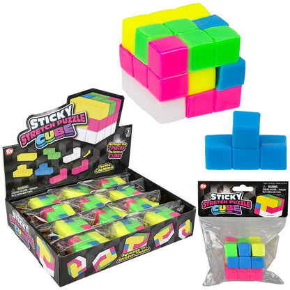 2.5" Sticky stretch Puzzle Cube