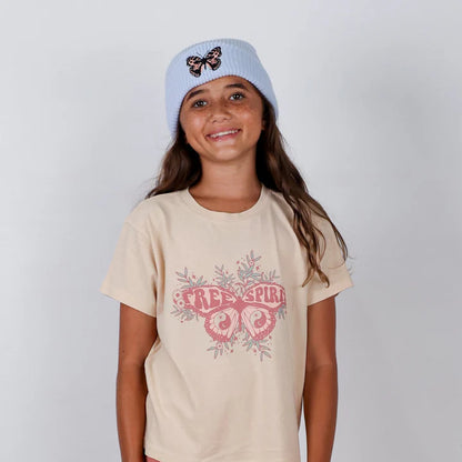 Free Spirit Boxy Tee in Sand
