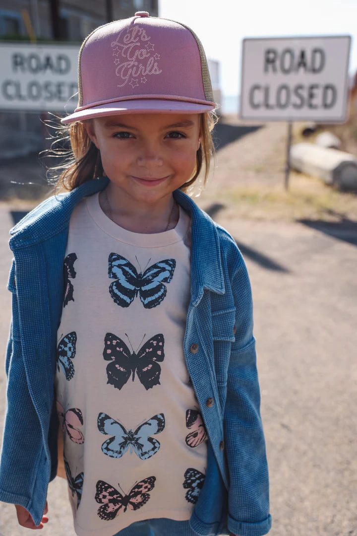 Butterfly Take Flight Super Tee in Sand