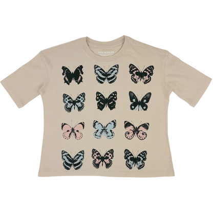 Butterfly Take Flight Super Tee in Sand