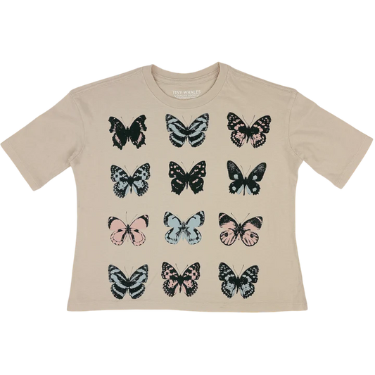 Butterfly Take Flight Super Tee in Sand