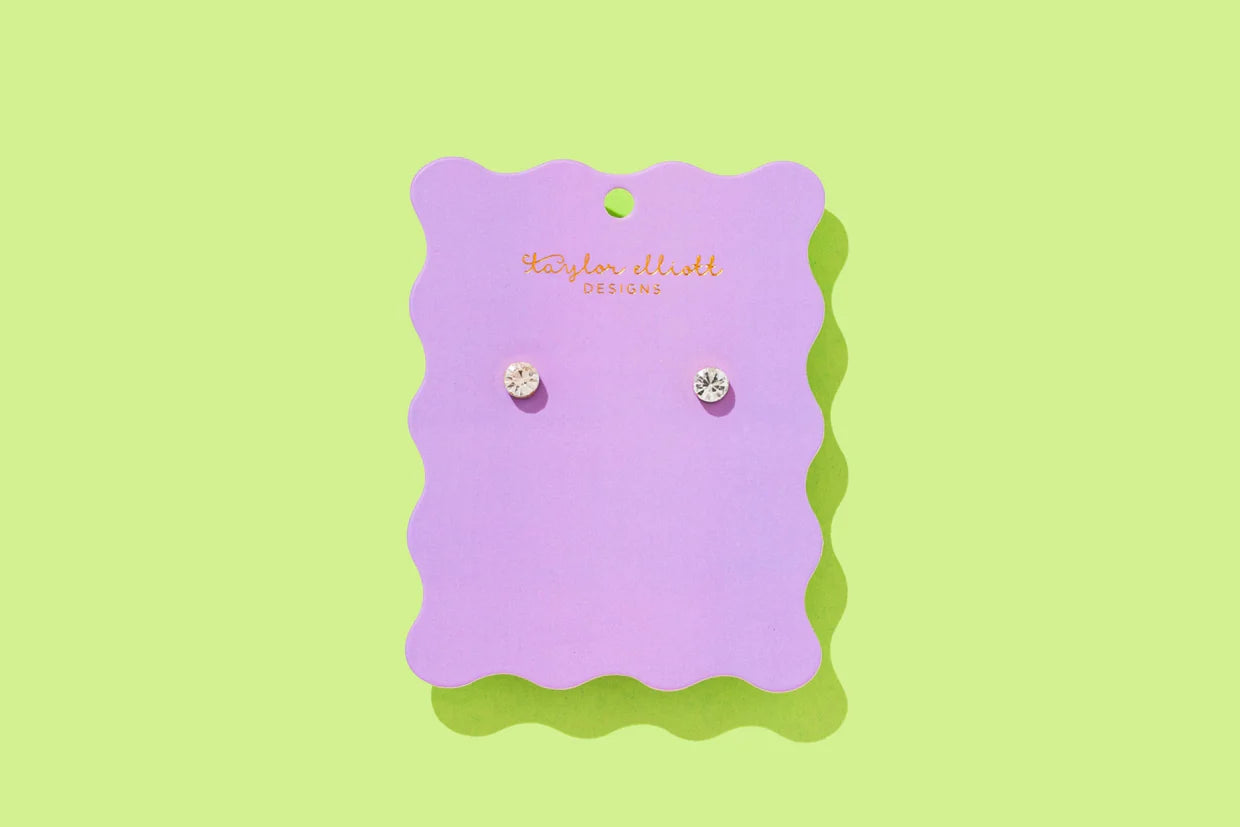 Earring Maren Bezel Stud Earrings Medium