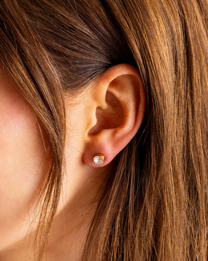 Earring Maren Bezel Stud Earrings Medium