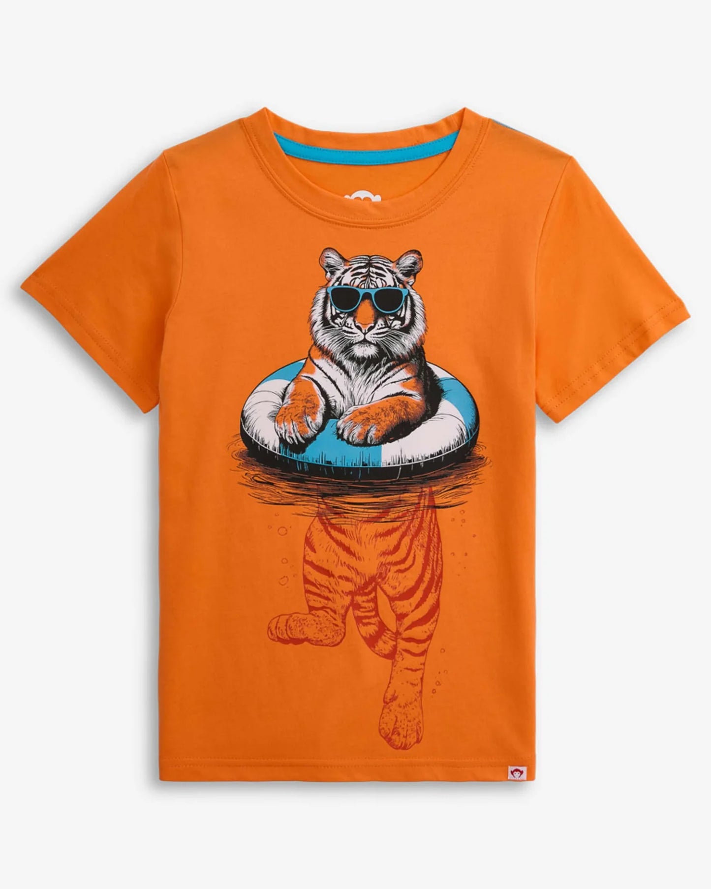 Tiger Float Orange Short Sleeve Tee