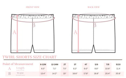 Mila Twirl Shorts Periwinkle