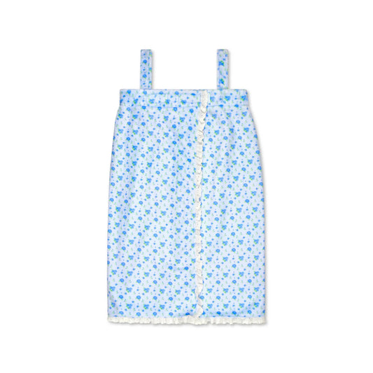 Blue Ditsy Spa Wrap