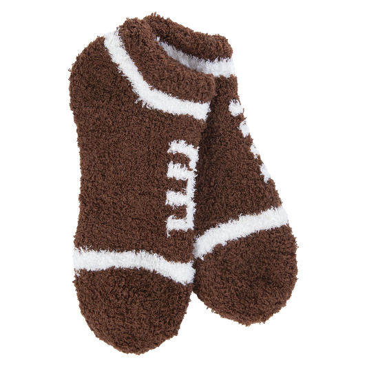 World's Softest Socks Football Cozy Low