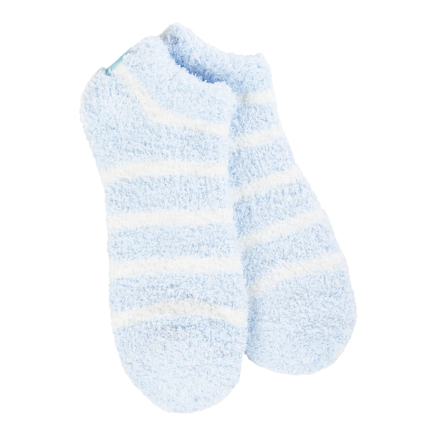 World's Softest Socks Oxford Blue Stripe Cozy Low
