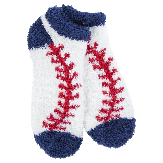 World's Softest Socks Baseball Cozy Low