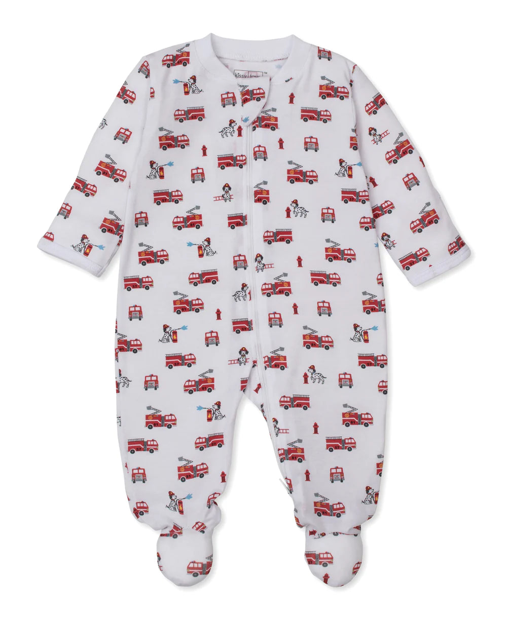 Brave Firefighters StretchFlex Zip Footie