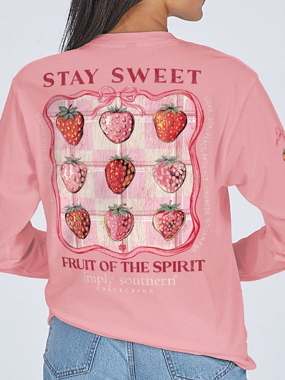 SS Longsleeve Stay Sweet Strawberries