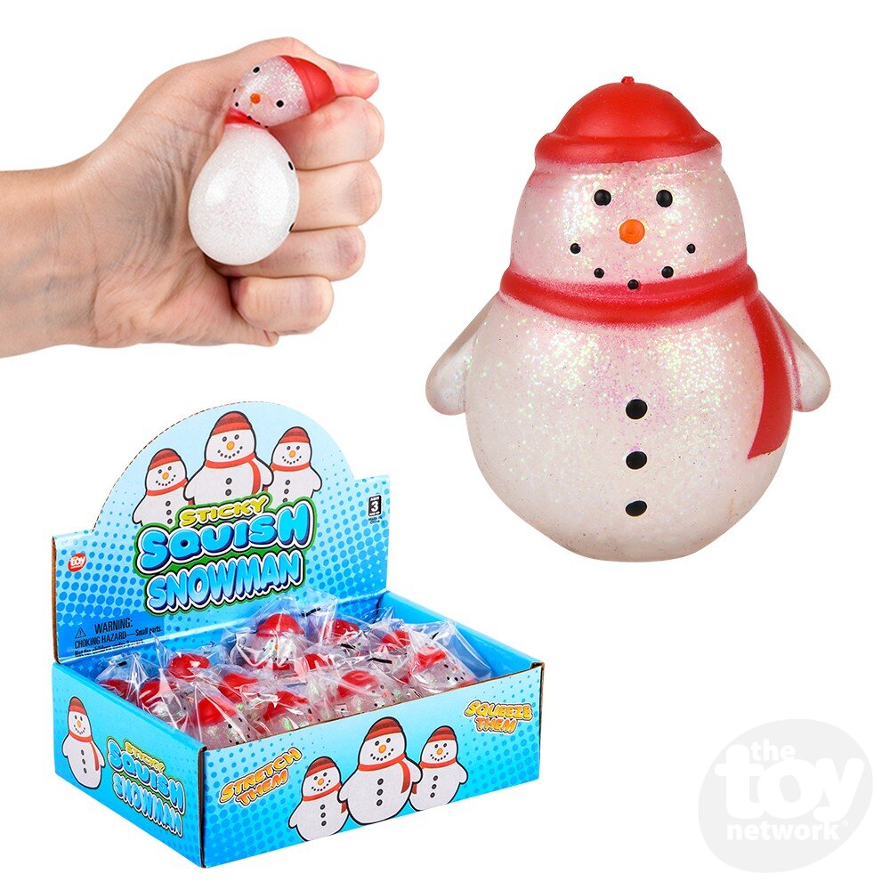 2.25" Squish Sticky Snowman
