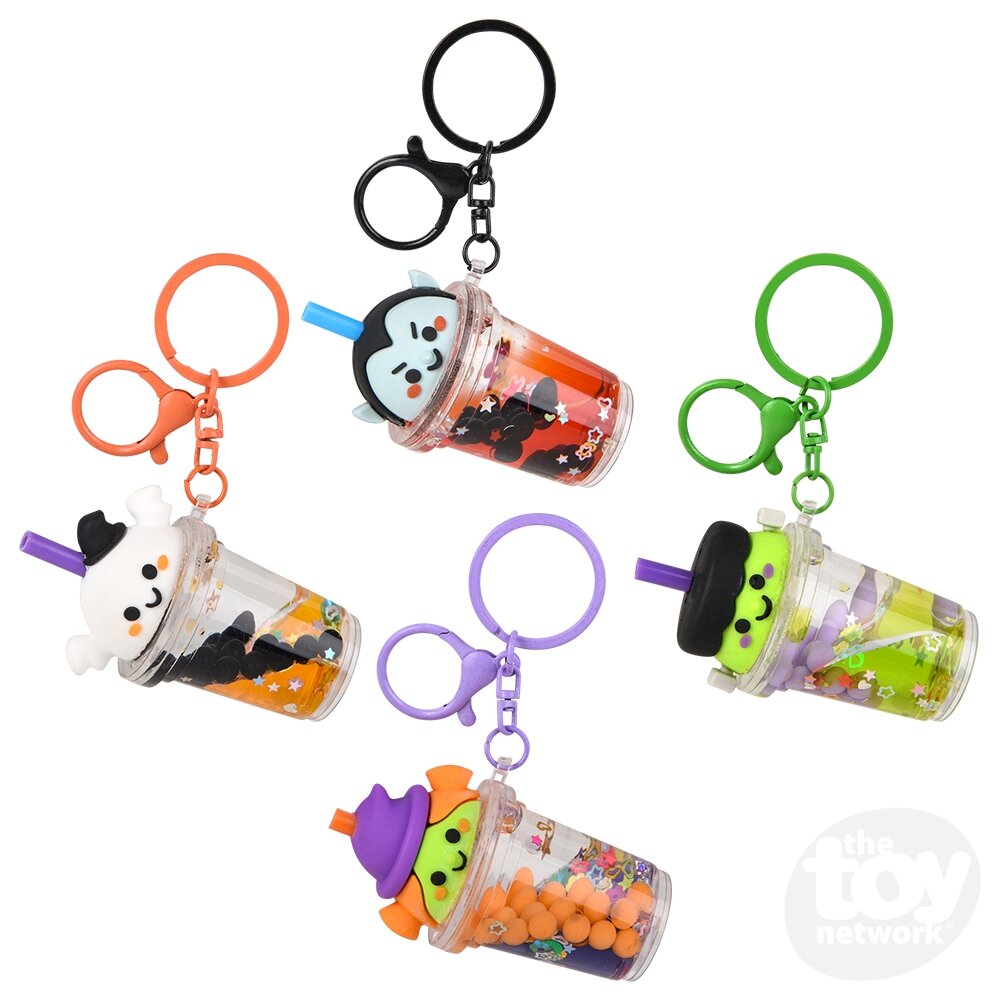 Halloween Bubble Tea Clip On 2.25"