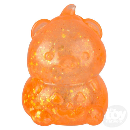 Jumbo Sugar Squeezy Halloween Pumpkin Bear 4"