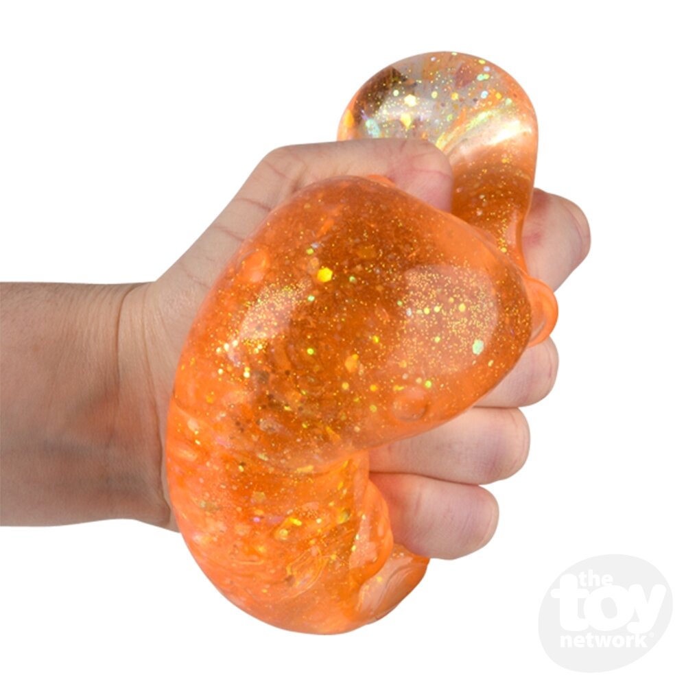 Jumbo Sugar Squeezy Halloween Pumpkin Bear 4"