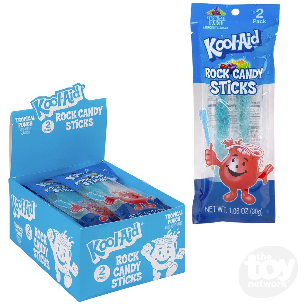 Kool-Aid Rock Candy Sticks - Tropical Punch