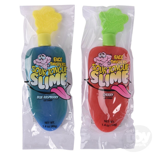 Sour Tongue Slime Candy Gel - Blue Rasberry and Cherry