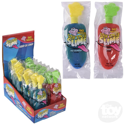 Sour Tongue Slime Candy Gel - Blue Rasberry and Cherry