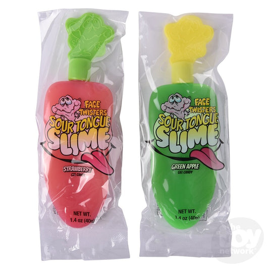 Sour Tongue Slime Candy Gel - Green Apple & Strawberry