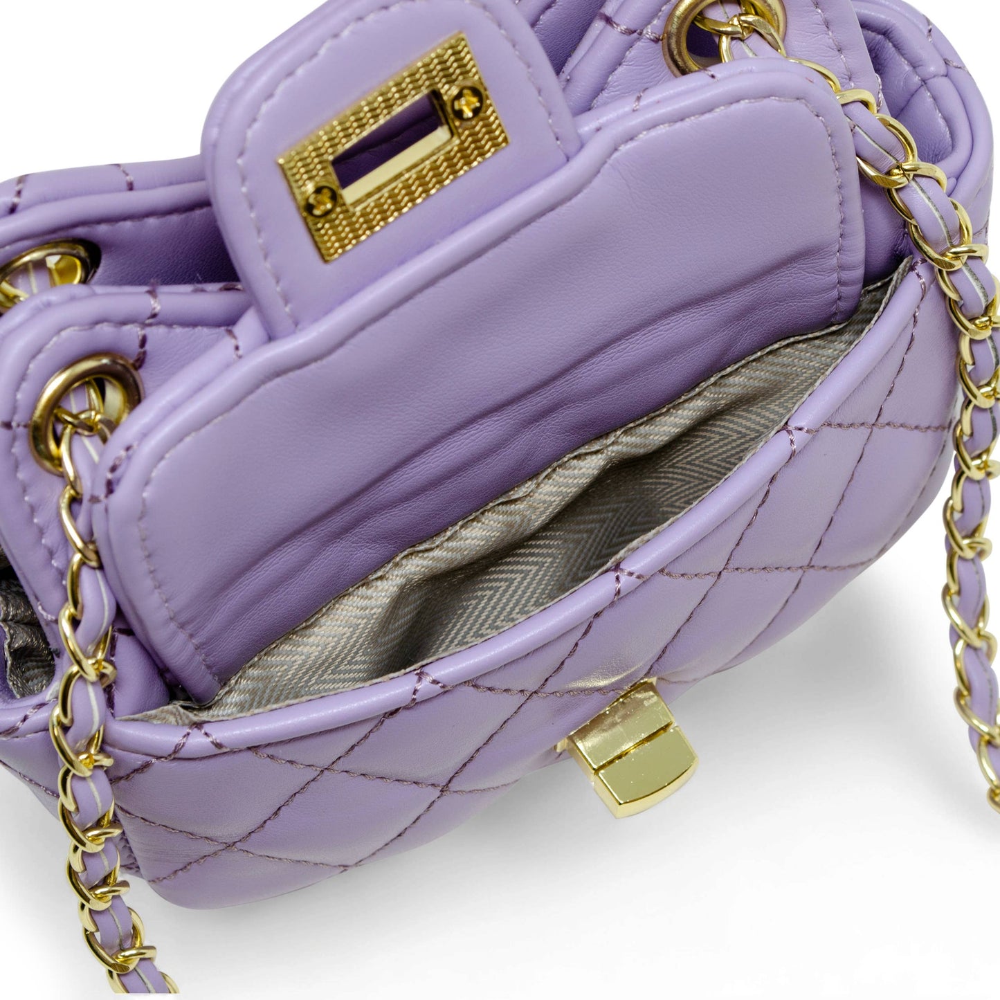 Girls Tiny Quilted Treasure Purse