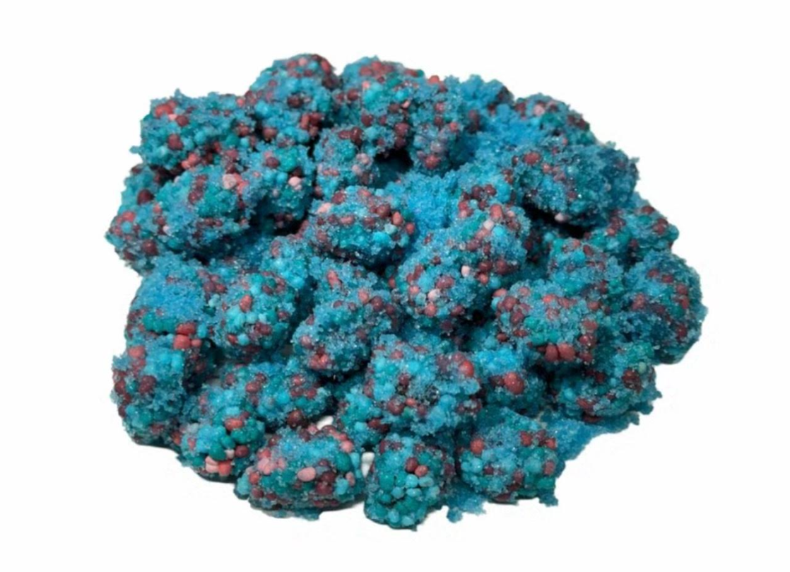 Mama V's Extreme Sour Blue Raspberry Crunchy Clusters 4oz
