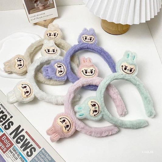 Labubu Furry Spa Headband SPA
