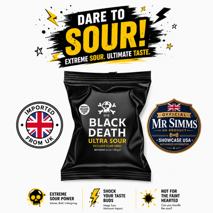 Mr. Simms Sweet Shoppe: Mr. Simms Black Death Ultra Sour🇬🇧