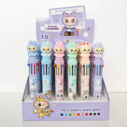 Labubu 6-Color Cartoon Ballpoint Pen