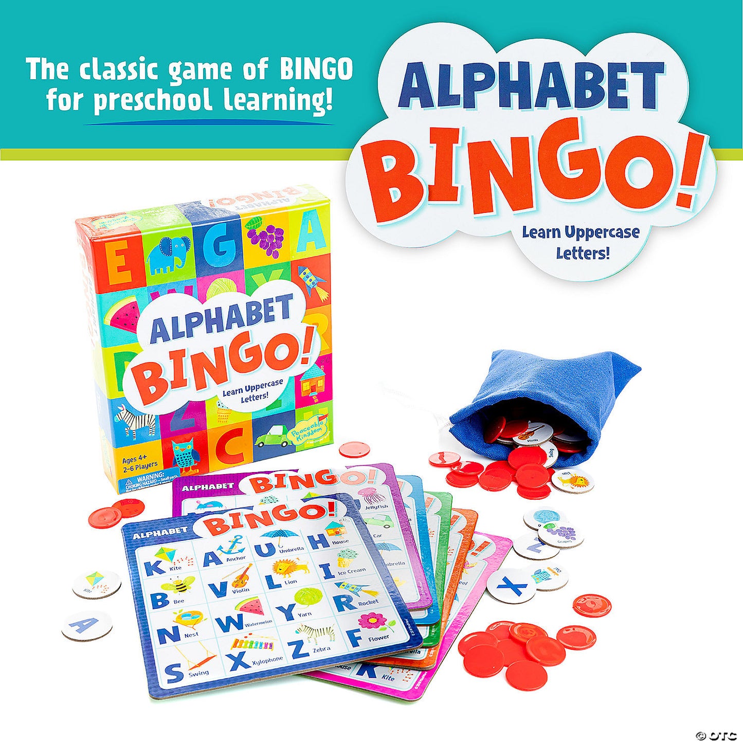 Alphabet Bingo Peaceable Kingdom Board Game