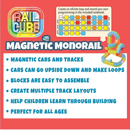 Rail Cube Magnetic Monorail Deluxe Set