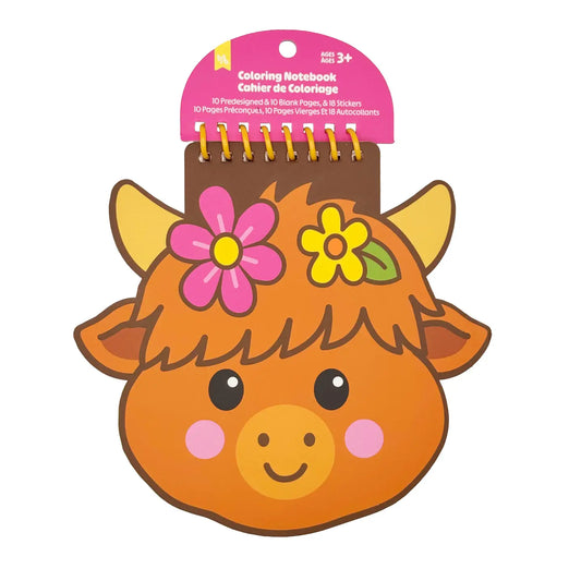 LYB Coloring Notebook - Highland Cow