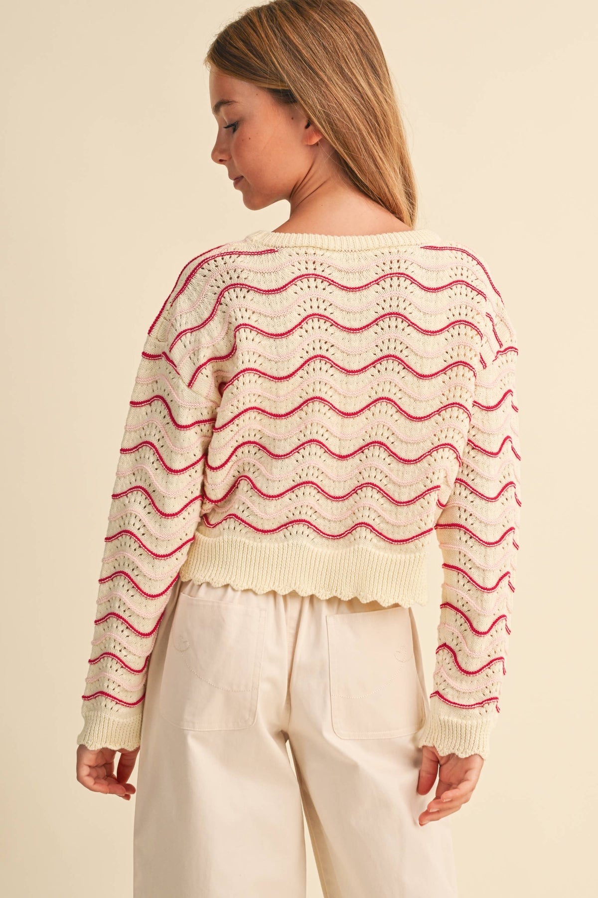 Wavy Knitwear Pull Over
