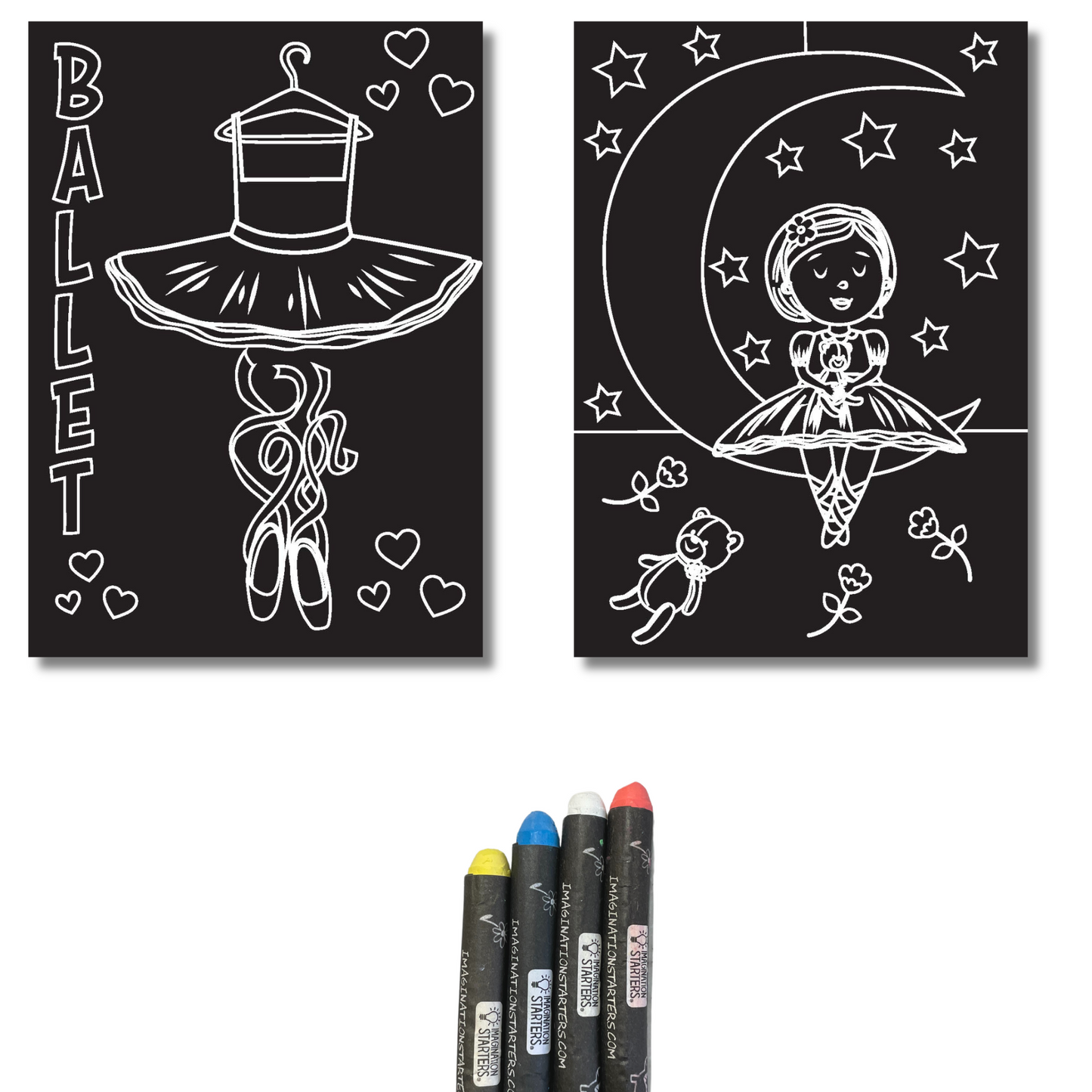 Reusable Coloring MiniMats Ballerina