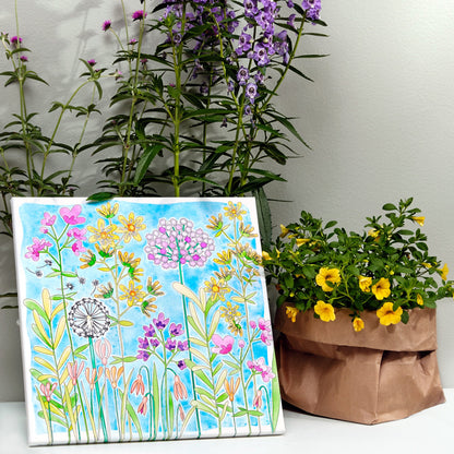 Watercolor Pbn Farm House