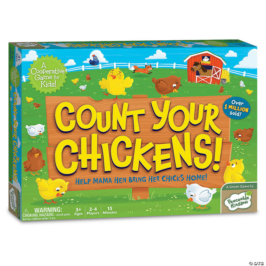 Count Your Chickens! Peaceable Kingdom Cooperative Board Game