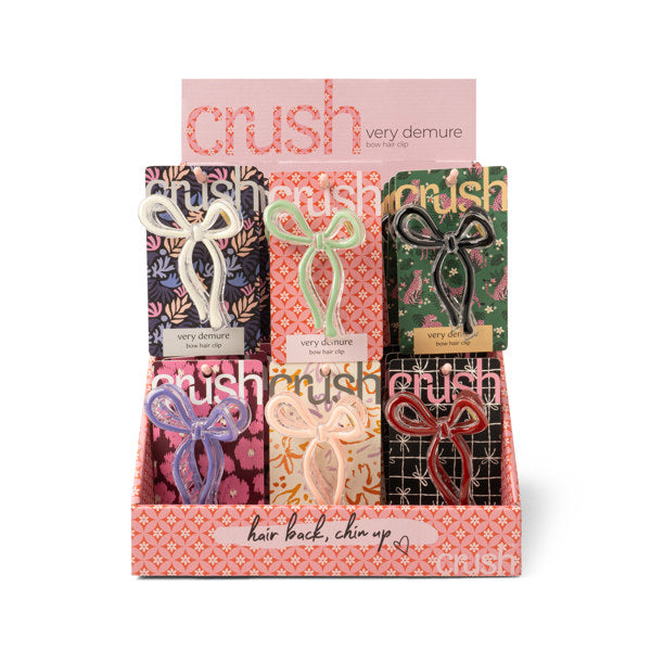 Crush Very Demure Bow Claw Clip