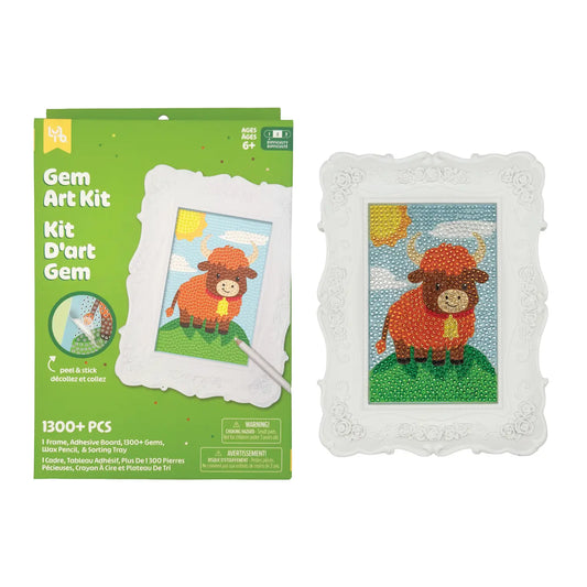 LYB Framed Gem Art Kit - Highland Cow