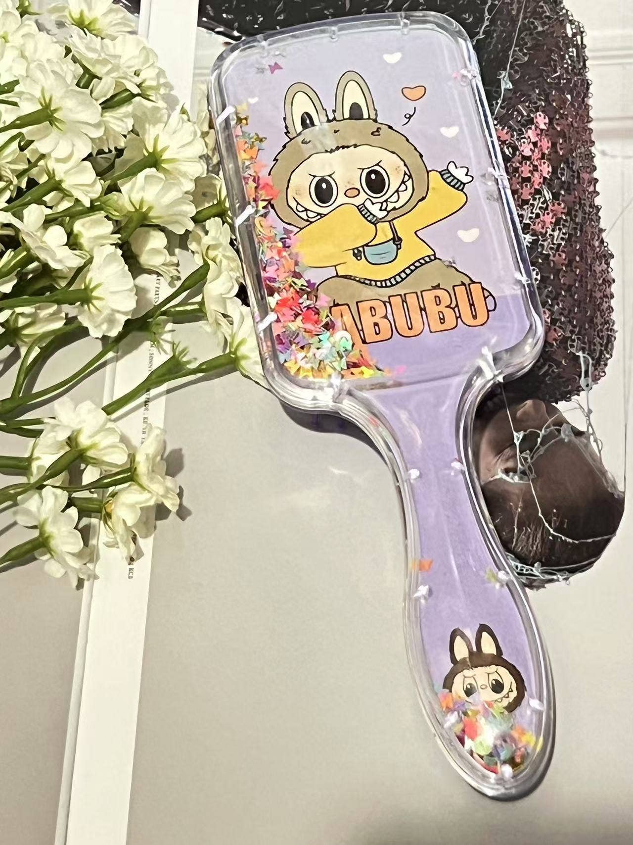 Labubu Liquid Sequins Hair Brush
