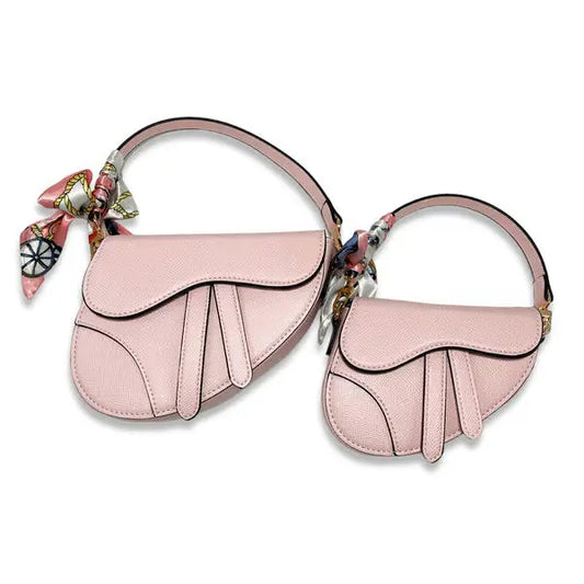 Light Pink Saddle Purse Scarf Small