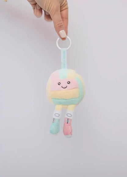 Colorful Plushie Volleyball Keychain
