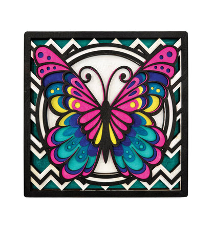 Wooden Butterfly Art Craft Kit