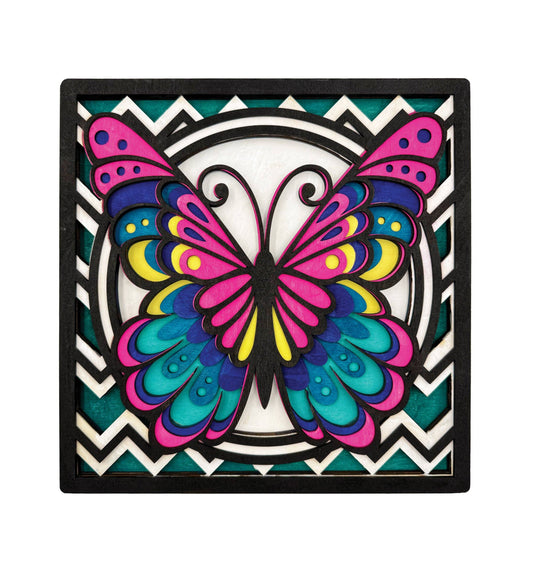 Wooden Butterfly Art Craft Kit
