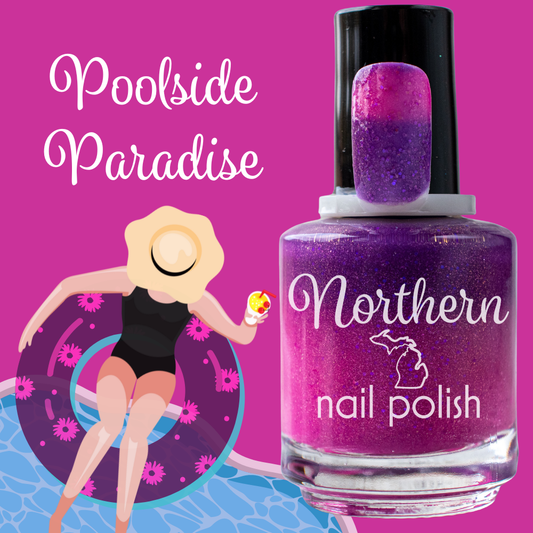 Poolside Paradise ~  Nail Polish Mood Color Changing Vegan