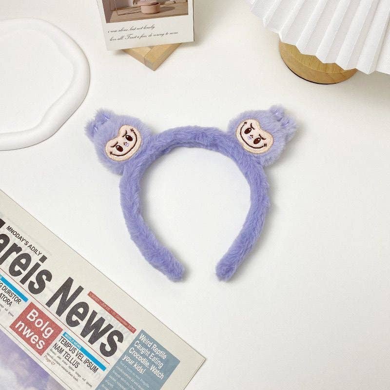 Labubu Furry Spa Headband SPA